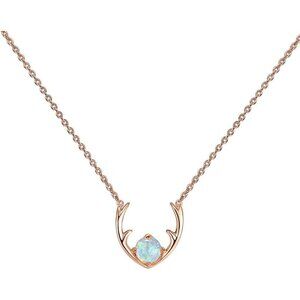 PAVOI 14K Gold Plated Created Opal Necklace Opal Necklaces for Women